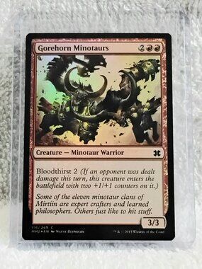 5/$20 Mint 2015 MTG Goreborn Minotaurs C Foil Card 116/249 Deckmaster!!